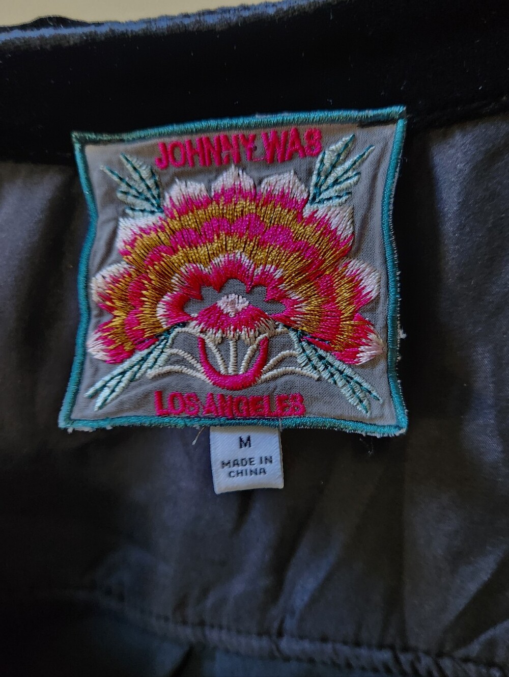 Johnny Was BIANCA Velvet Oversized Shirt Medium - Picture 10 of 14